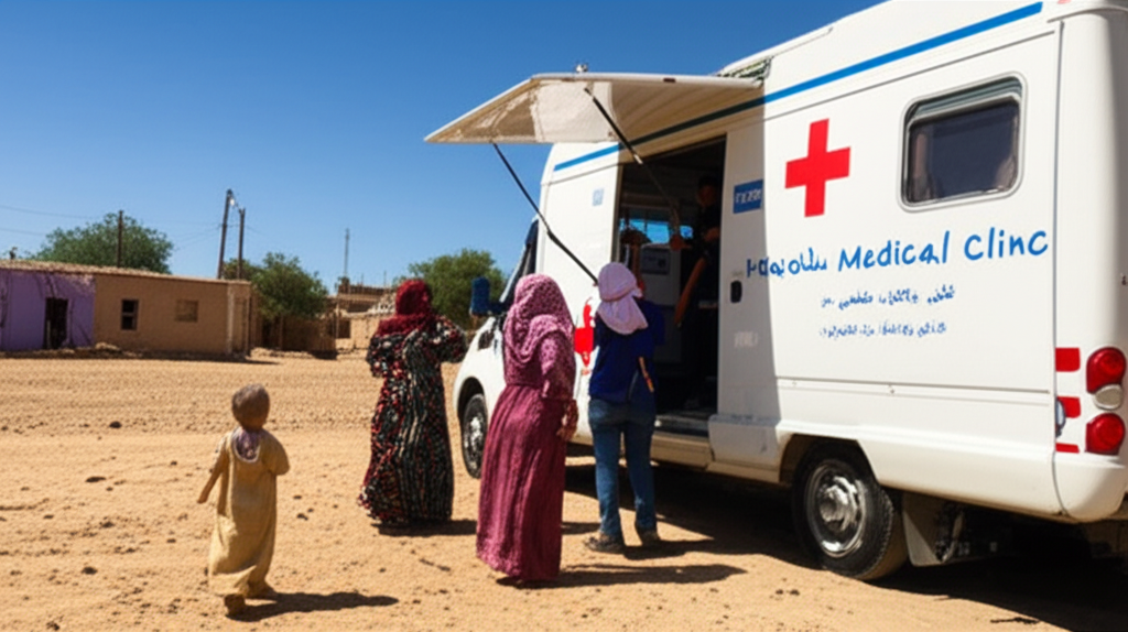 مركز طبي متنقل للمناطق النائية